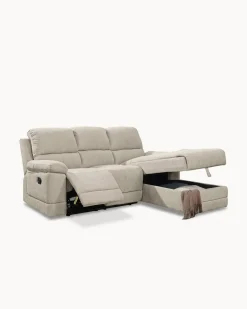 Sofá chaise longue LEON relax manual