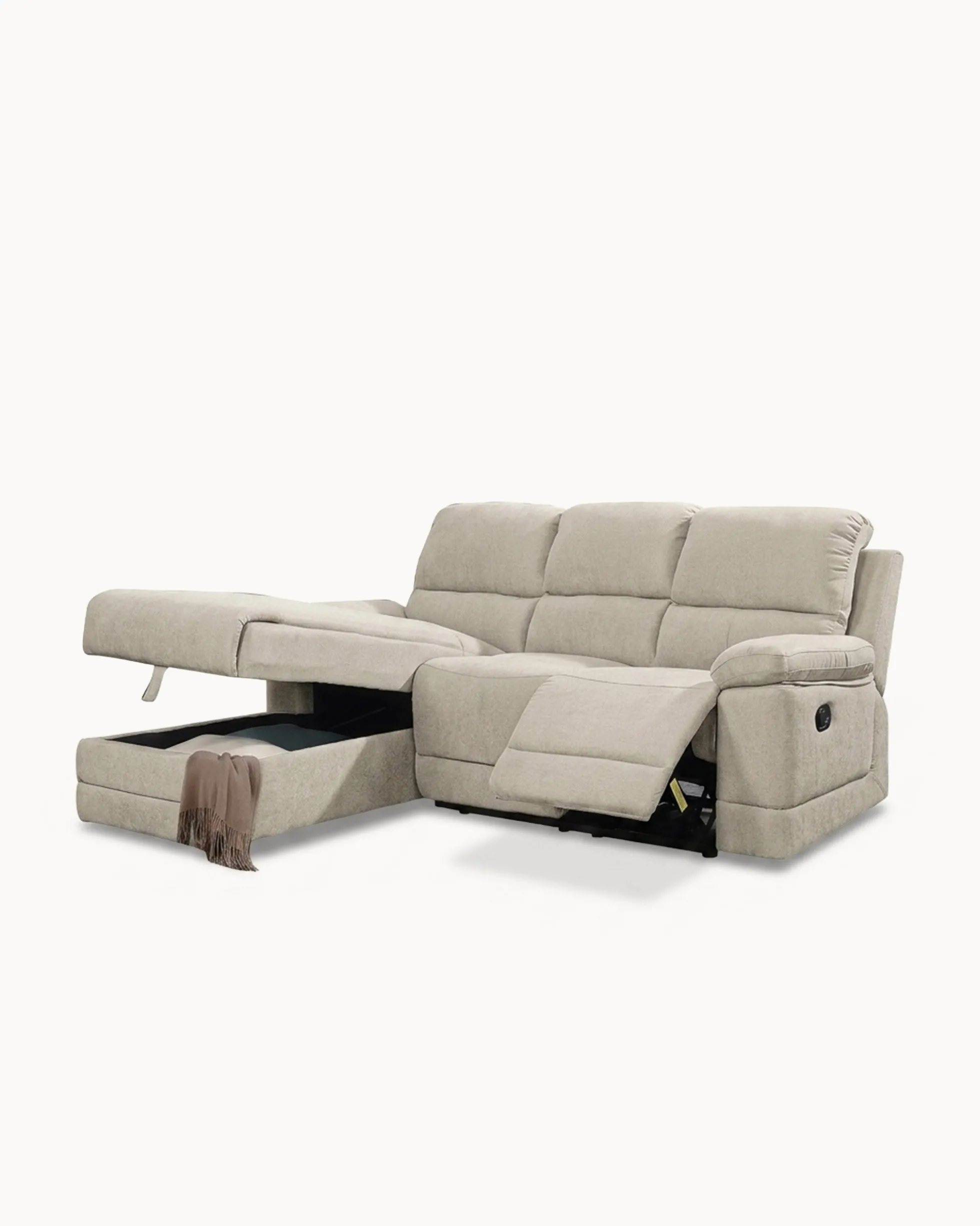Sofá chaise longue LEON relax manual