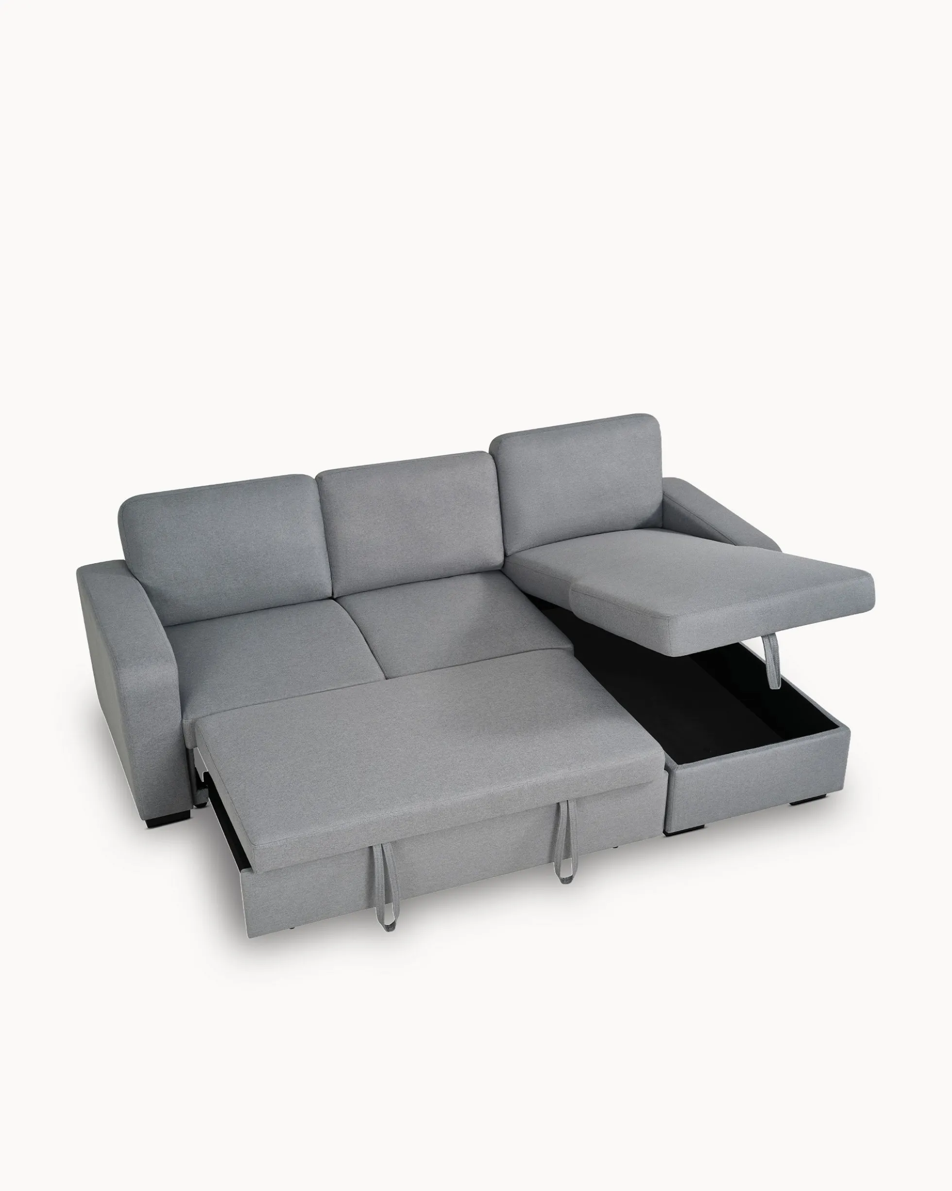 Sofá chaise longue MANHATTAN com cama e baú