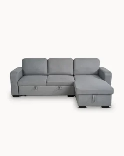 Sofá chaise longue MANHATTAN com cama e baú