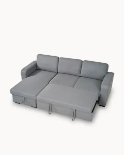 Sofá chaise longue MANHATTAN com cama e baú