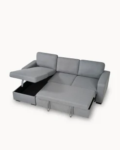 Sofá chaise longue MANHATTAN com cama e baú