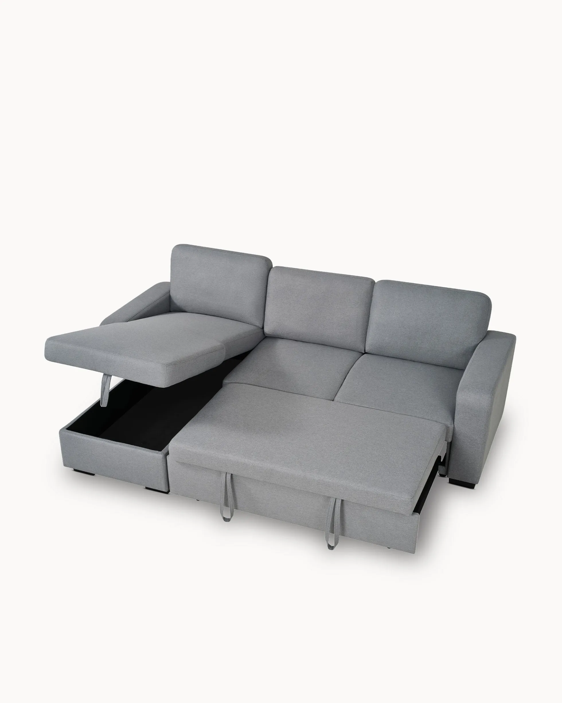 Sofá chaise longue MANHATTAN com cama e baú