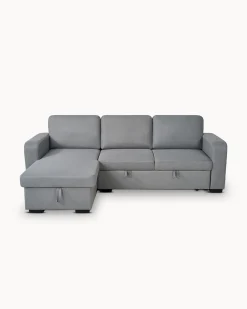 Sofá chaise longue MANHATTAN com cama e baú
