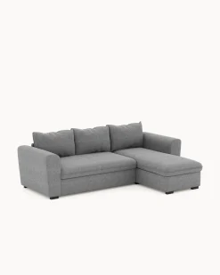 Sofá chaise longue reversível ASTY com cama e baú