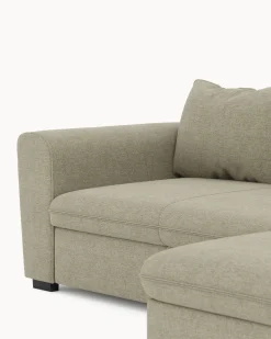 Sofá chaise longue reversível ASTY com cama e baú