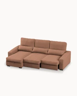 Sofá chaise longue reversível ALABAMA com cama e baú