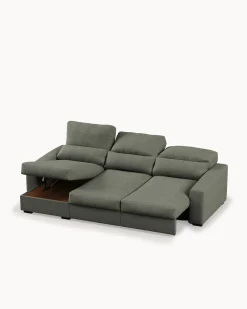 Sofá chaise longue reversível ALABAMA com cama e baú