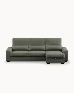 Sofá chaise longue reversível ALABAMA com cama e baú