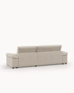 Sofá chaise longue reversível CARLOS com cama e baú