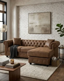 Sofá chaise longue reversível CHESTER