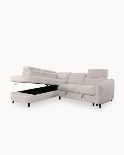Sofá de canto EMPIRE com cama e báu