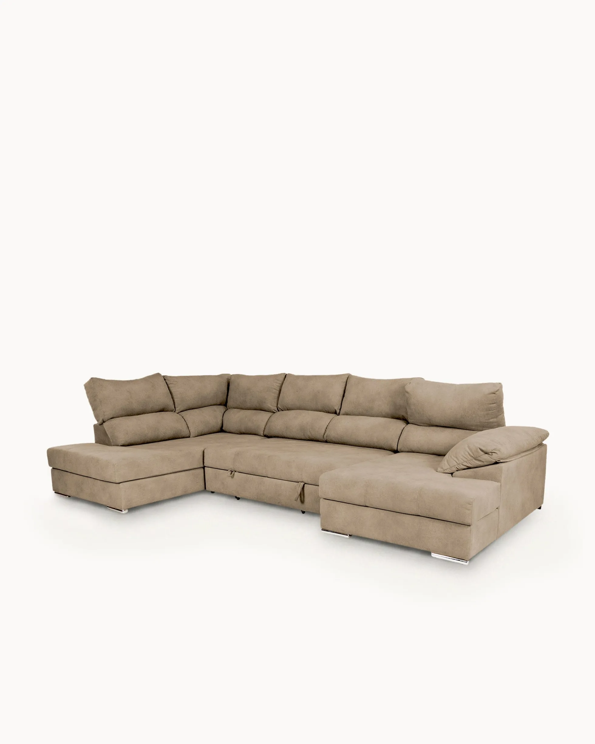 Sofá de canto PARMA com chaise longue e cama