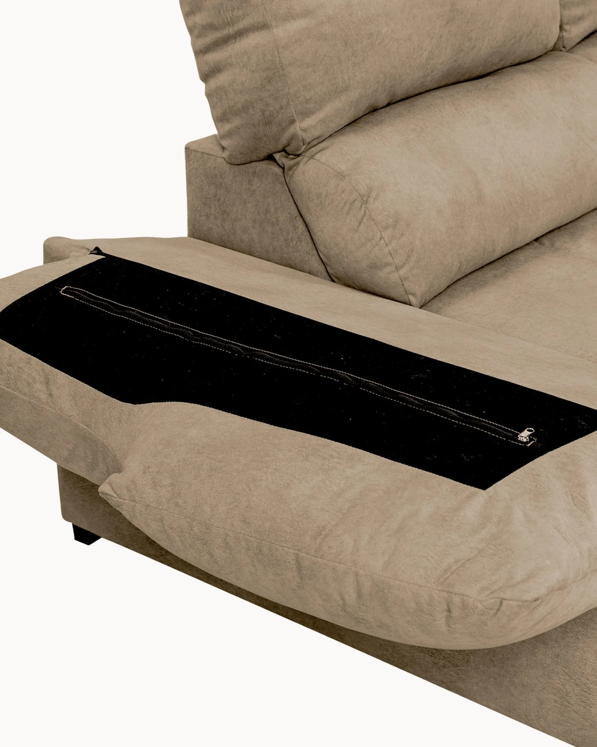 Sofá de canto PARMA com chaise longue e cama