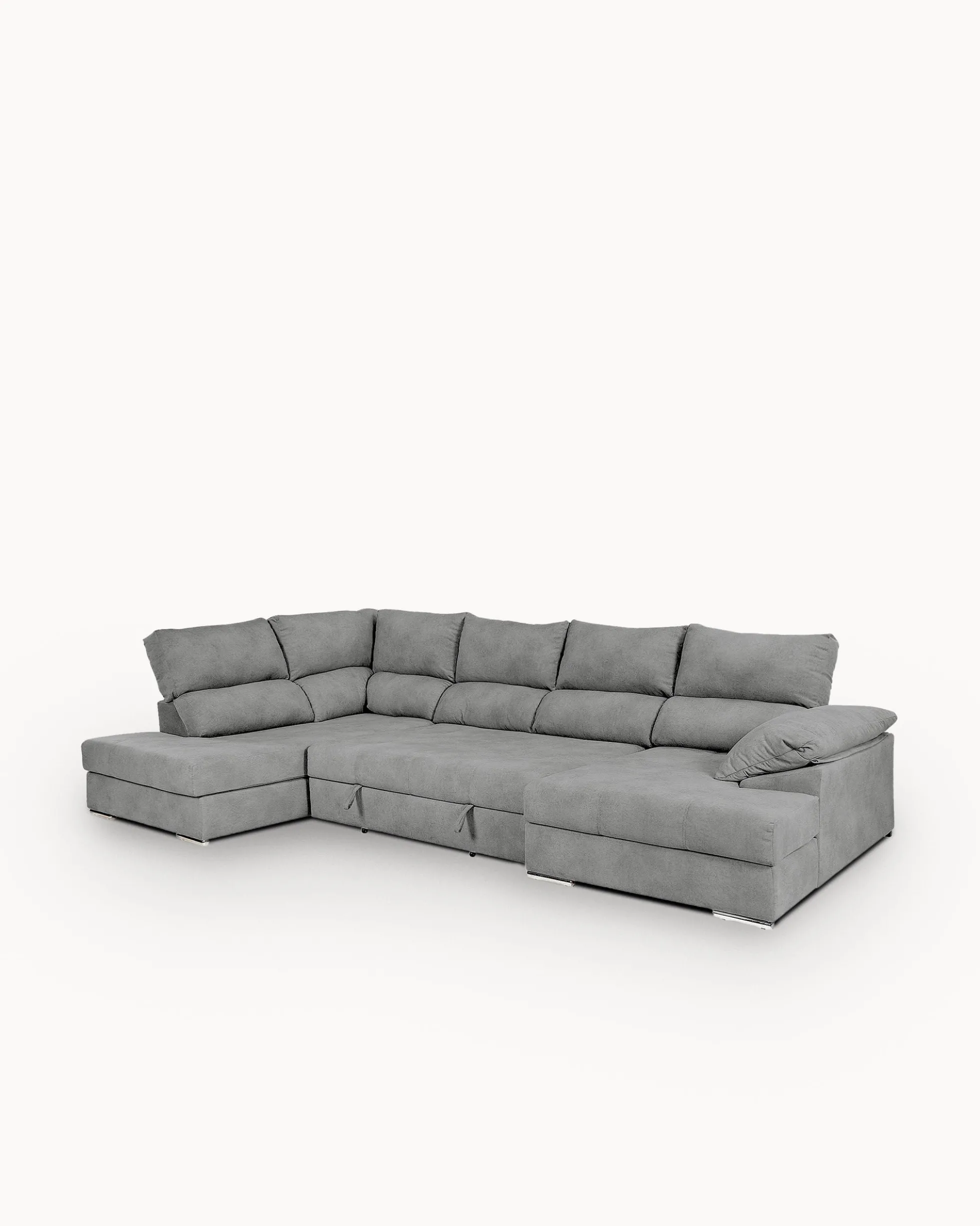 Sofá de canto PARMA com chaise longue e cama