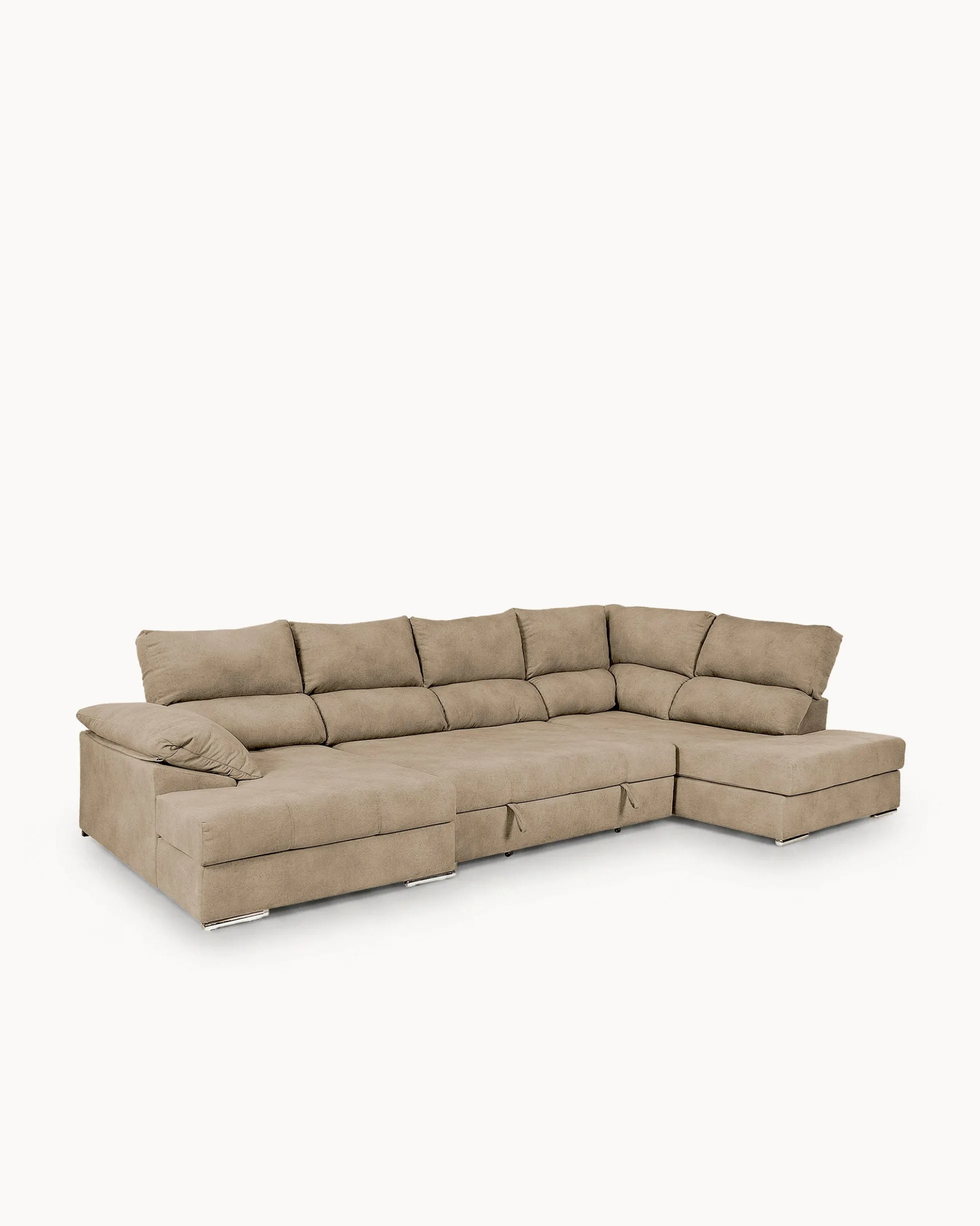 Sofá de canto PARMA com chaise longue e cama