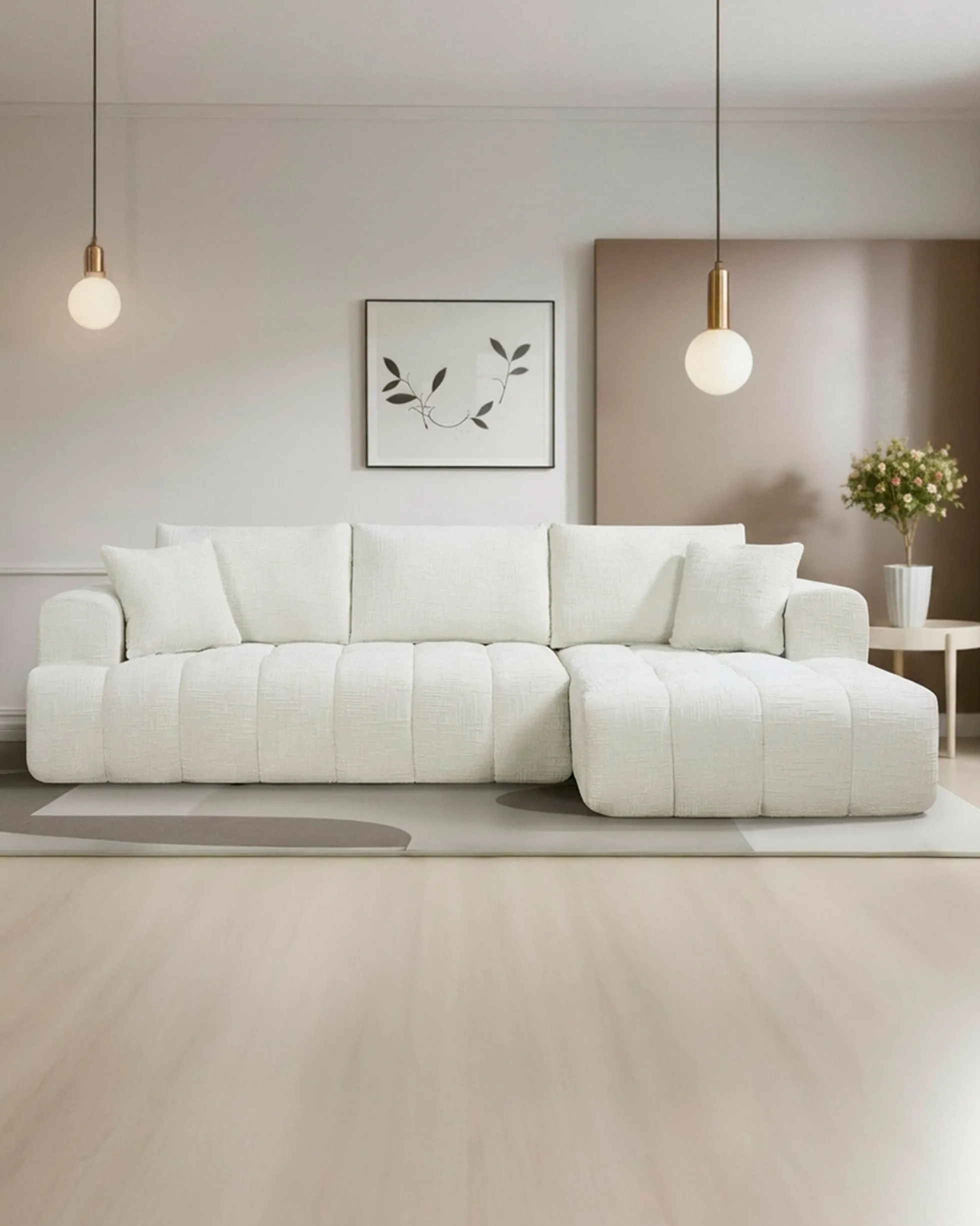Sofás POP UP! Sofá chaise longue OAKLAND embalado a vácuo
