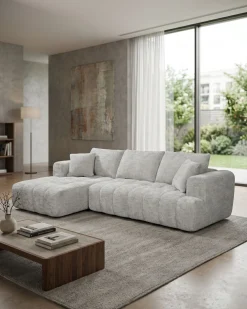 Sofás POP UP! Sofá chaise longue OAKLAND embalado a vácuo