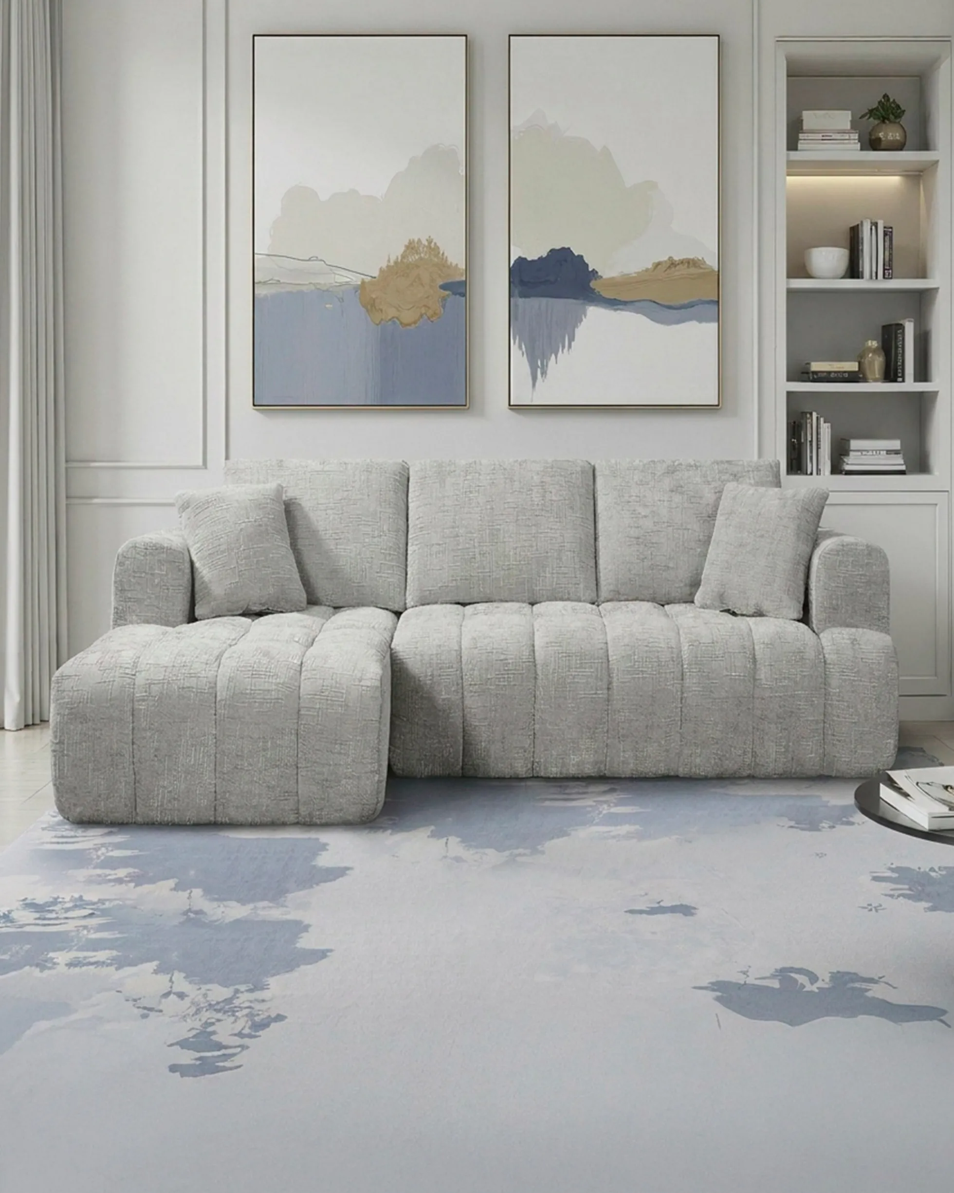 Sofás POP UP! Sofá chaise longue OAKLAND embalado a vácuo