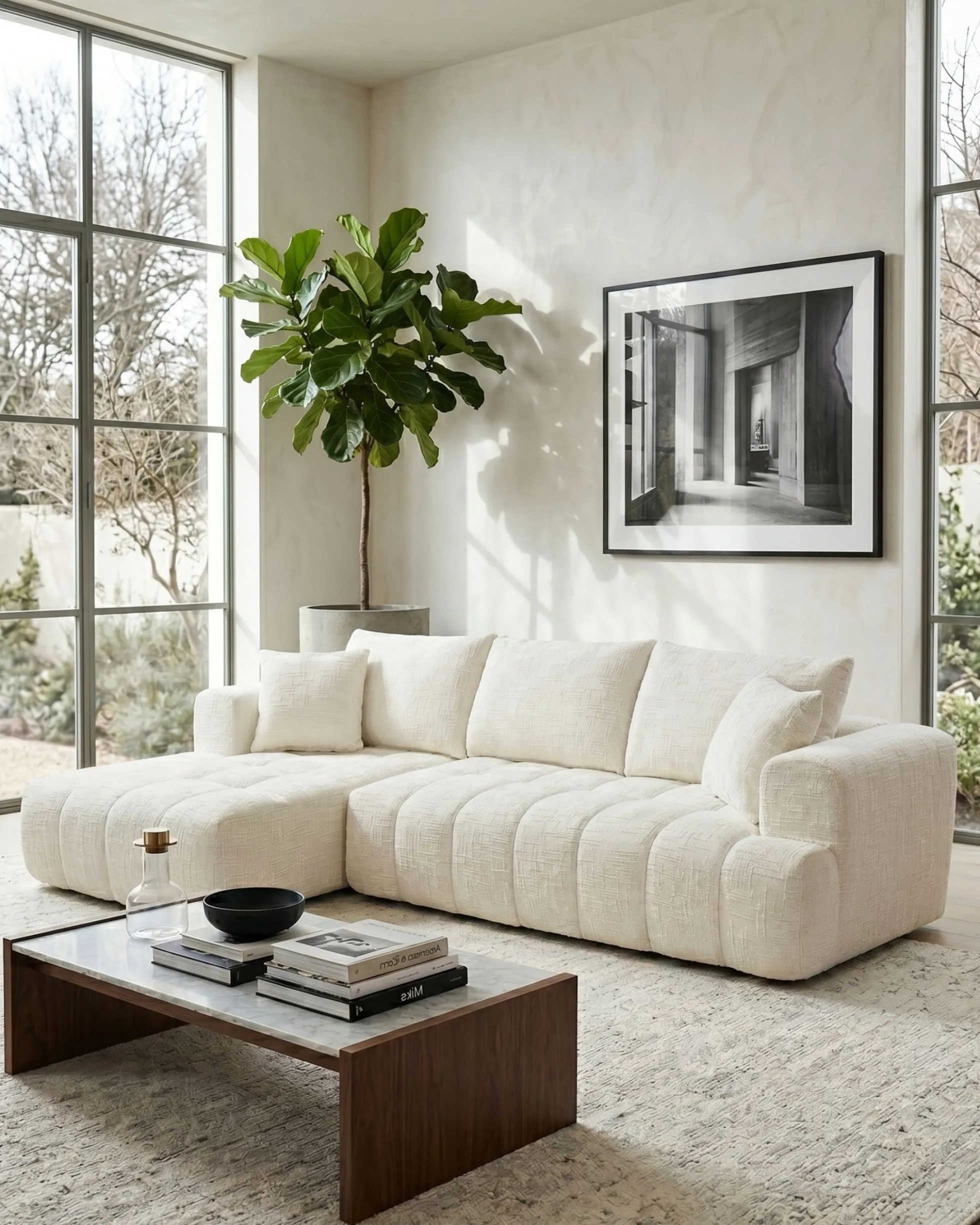Sofás POP UP! Sofá chaise longue OAKLAND embalado a vácuo