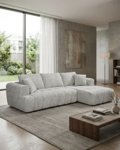 Sofás POP UP! Sofá chaise longue OAKLAND embalado a vácuo