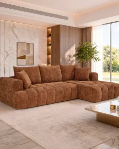 Sofás POP UP! Sofá chaise longue OAKLAND embalado a vácuo