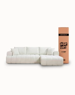Sofás POP UP! Sofá chaise longue OAKLAND embalado a vácuo