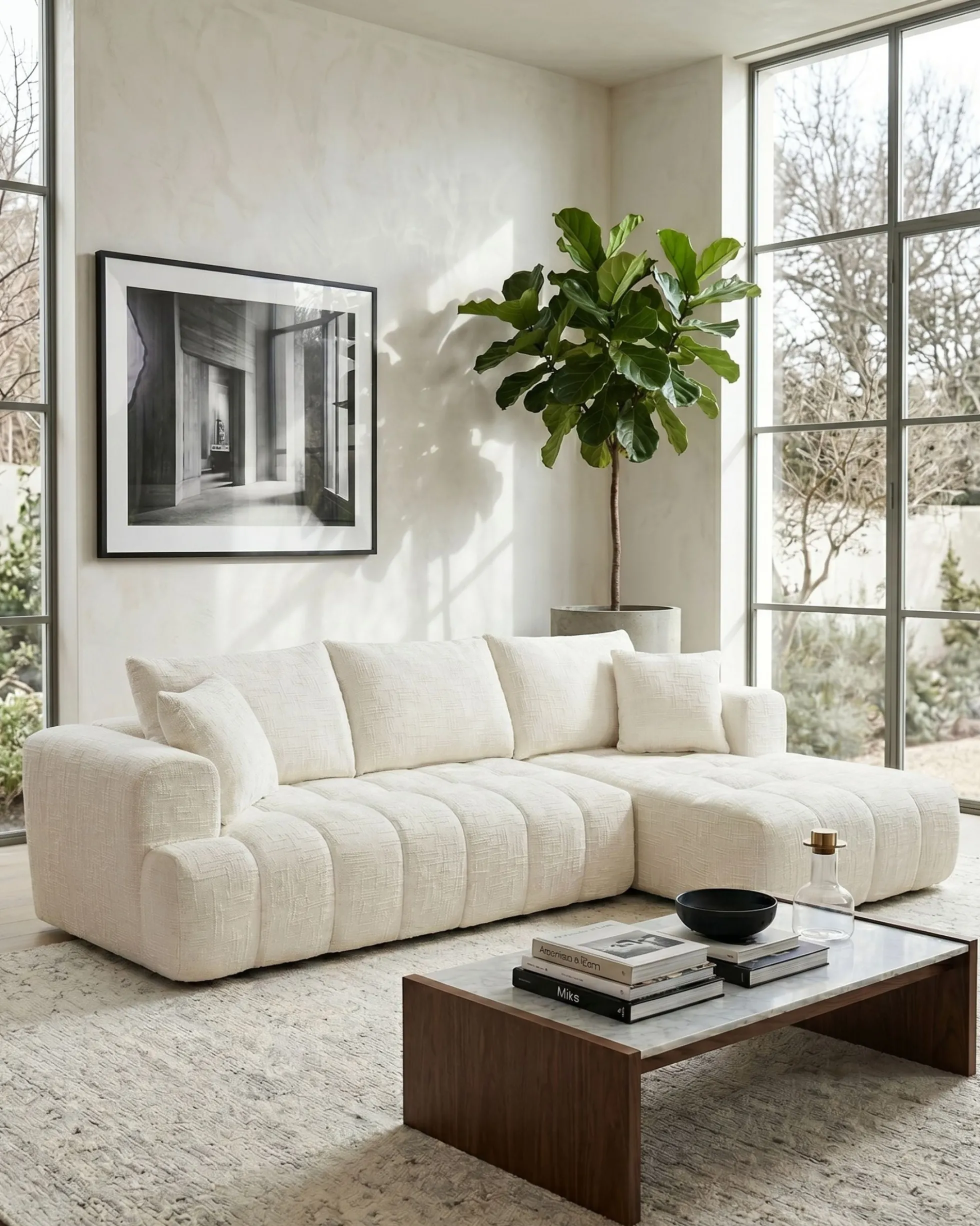 Sofás POP UP! Sofá chaise longue OAKLAND embalado a vácuo