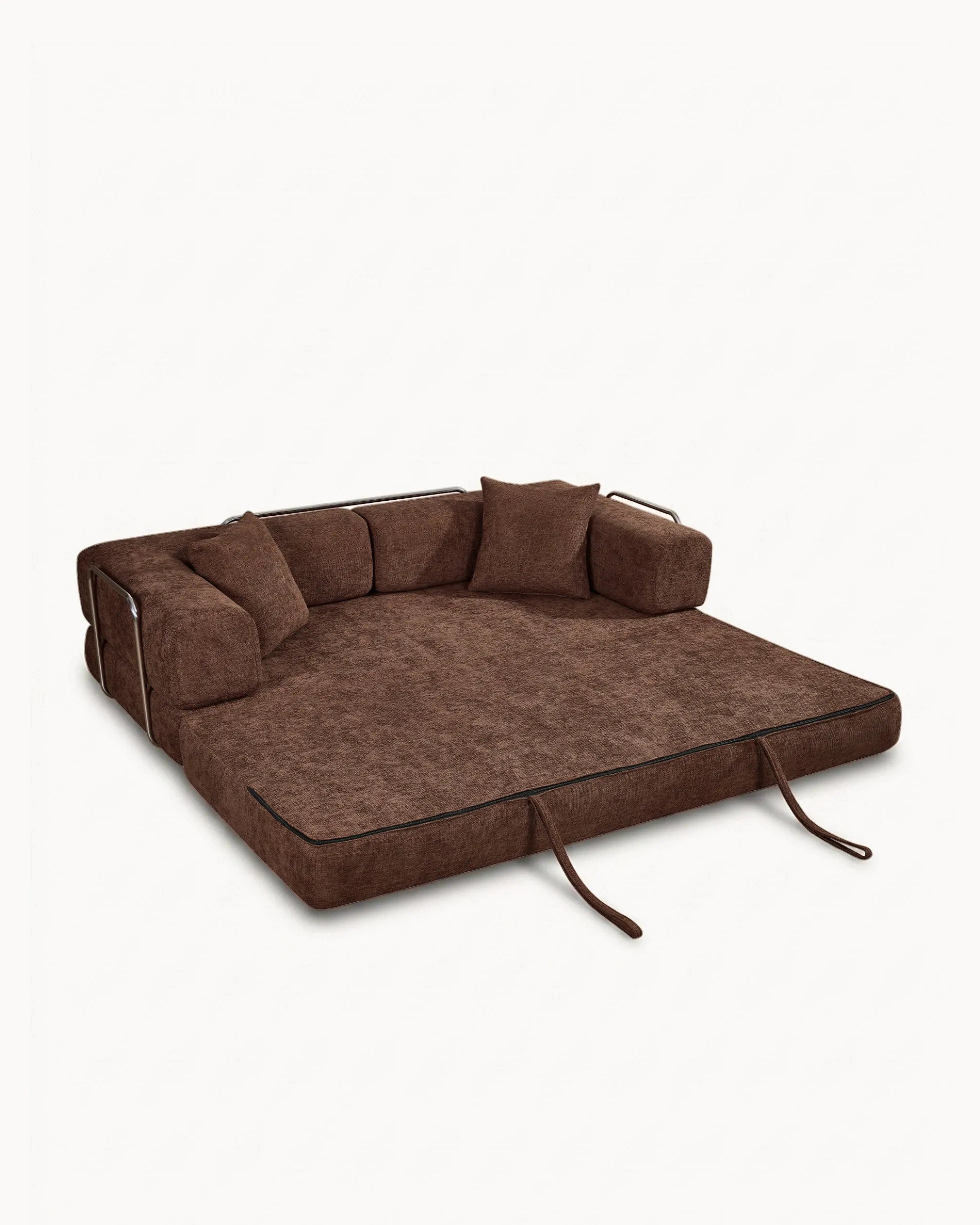 Sofás POP UP! Sofá 3 lugares OPEN com cama embalado a vácuo