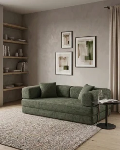 Sofás POP UP! Sofá 3 lugares OPEN com cama embalado a vácuo