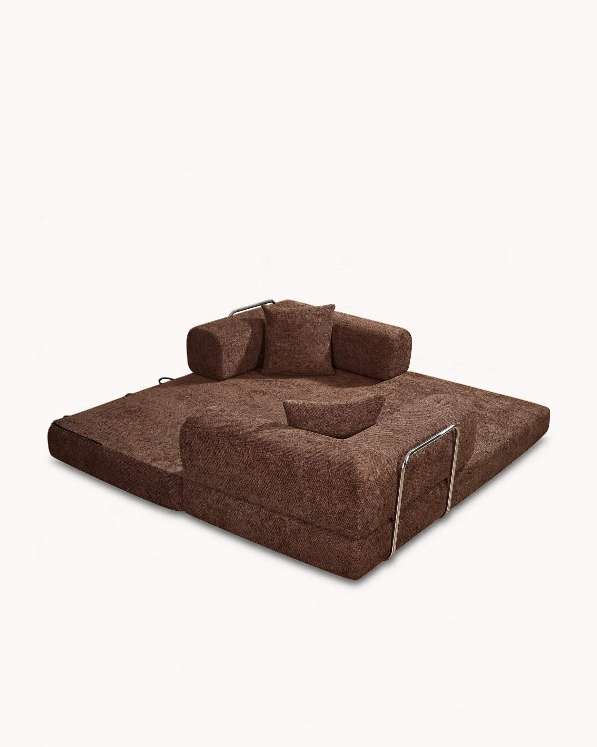 Sofás POP UP! Sofá 3 lugares OPEN com cama embalado a vácuo