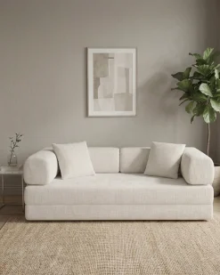 Sofás POP UP! Sofá 3 lugares OPEN com cama embalado a vácuo