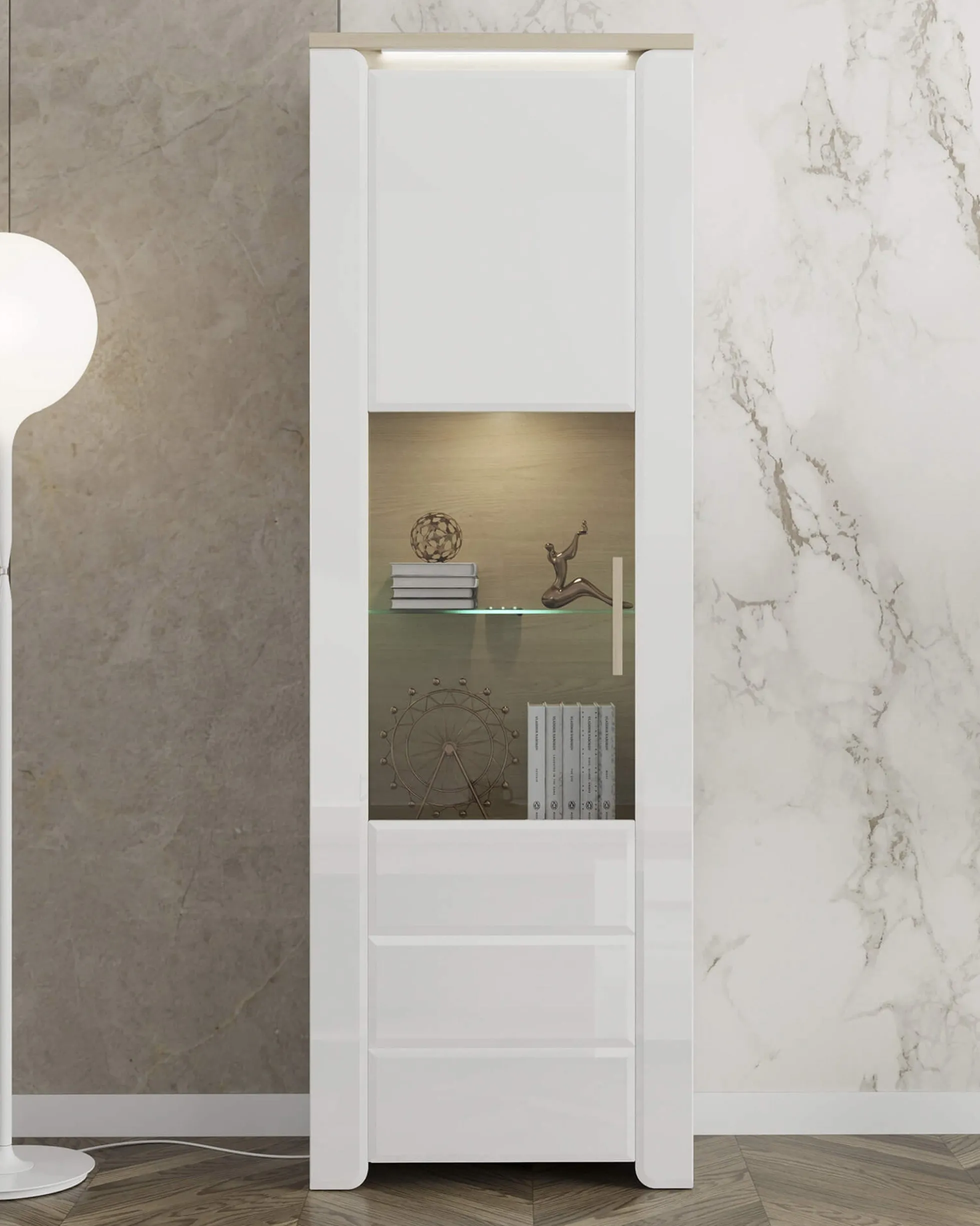 Vitrine ABERDEEN com 1 porta