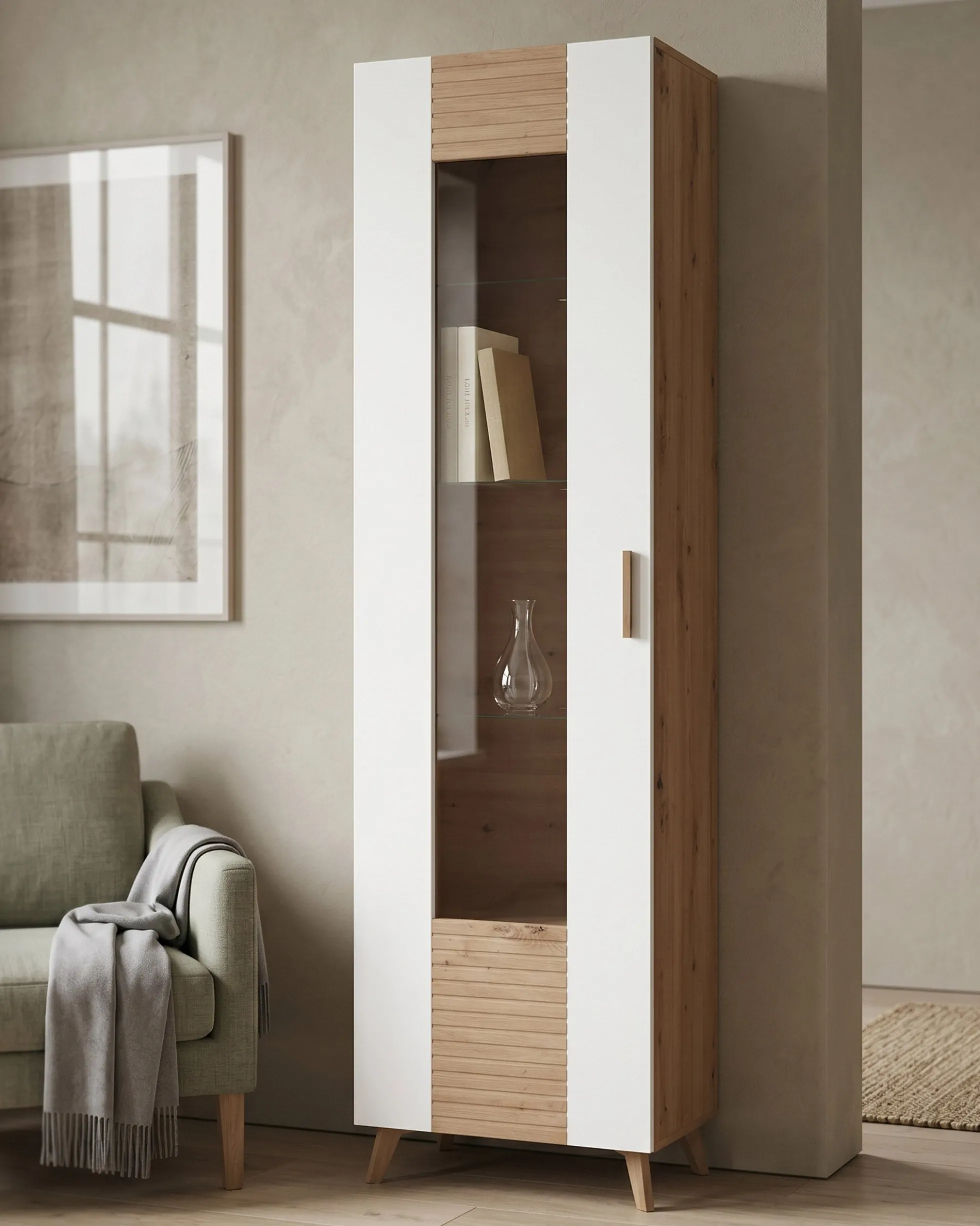 Vitrine BRETAGNA com 1 porta