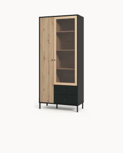 Vitrine CORREZE com 2 portas e 2 gavetas
