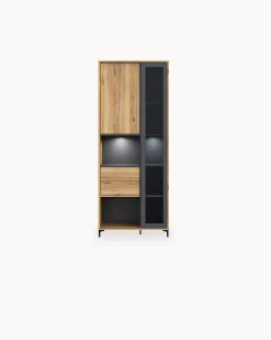 Vitrine NERO com 2 portas e 2 gavetas