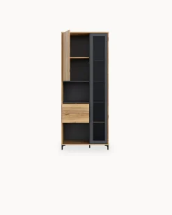 Vitrine NERO com 2 portas e 2 gavetas